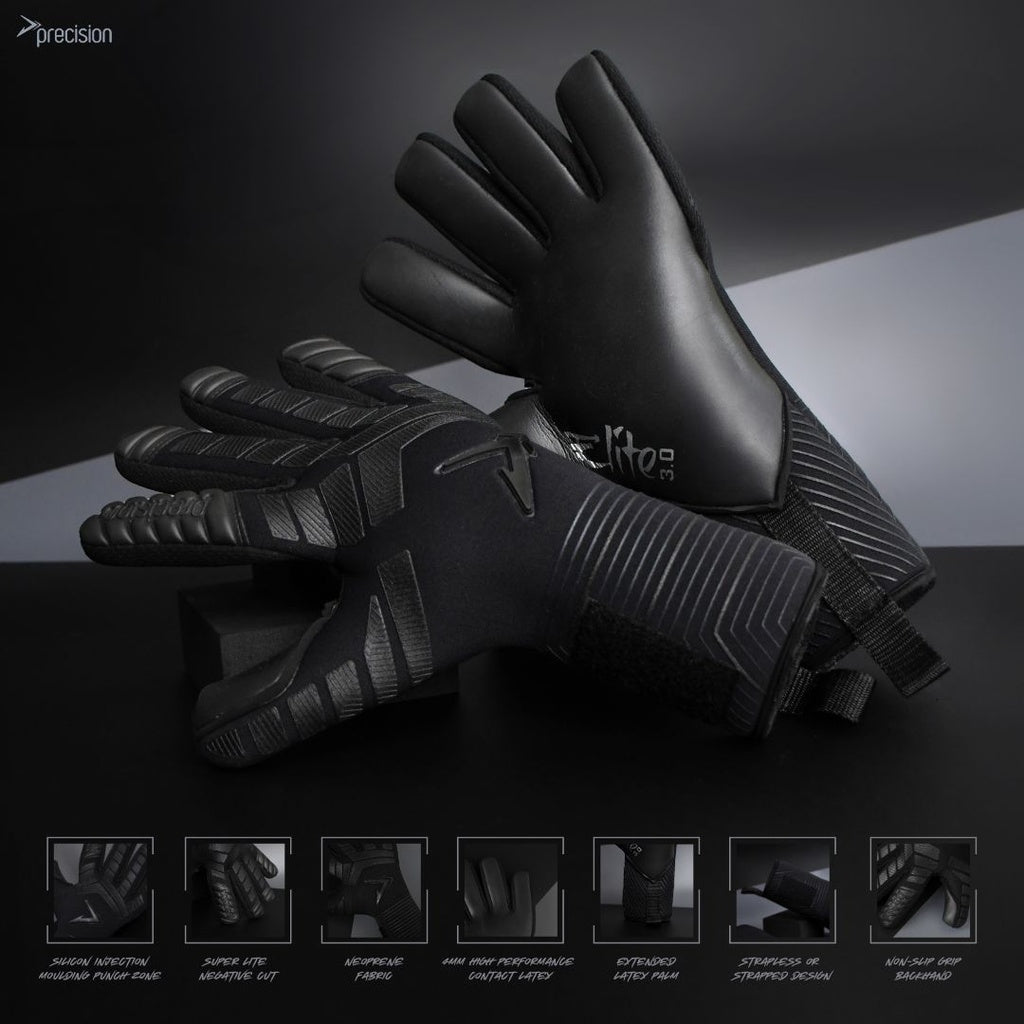 Precision Junior Elite 3.0 Blackout Contact Goalkeeper Gloves