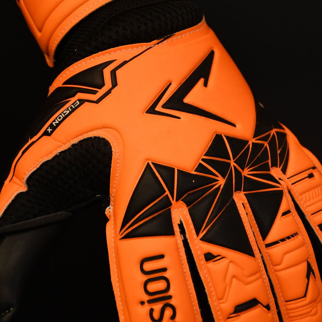 Precision Junior Fusion X Flat Cut Essential Goalkeeper Gloves