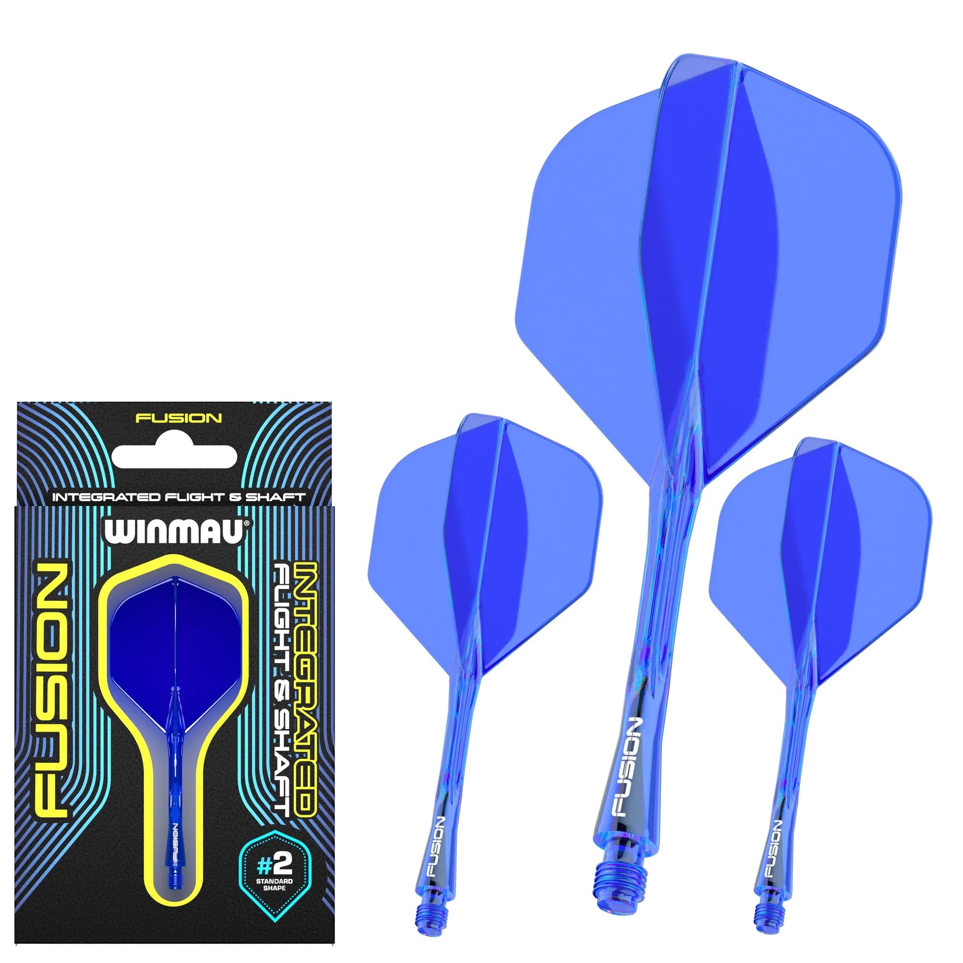 Winmau Fusion #2 Integrated Flight & Shaft - Blue