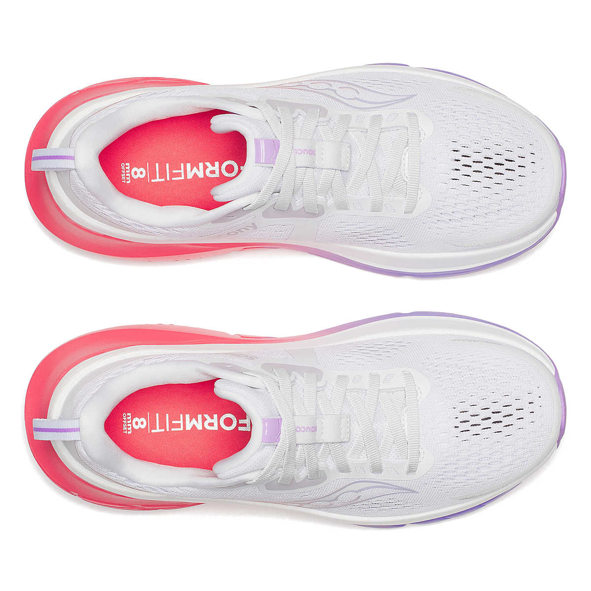 Saucony Guide 18 Womens Running Shoes White Crocus