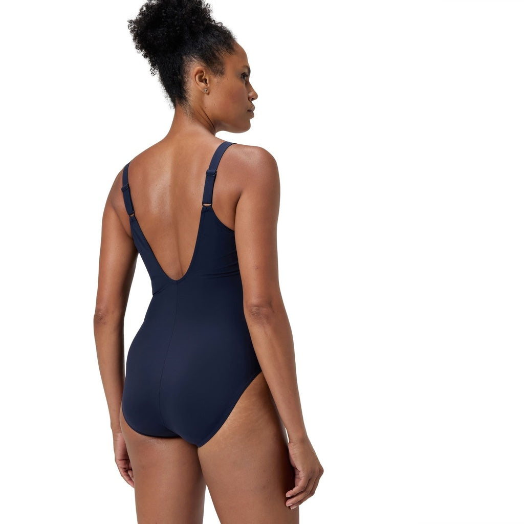 Speedo Shaping AquaNite Swimsuit Navy