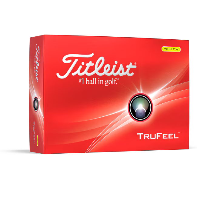 Titleist Trufeel Golf Balls 12 Pack Yellow