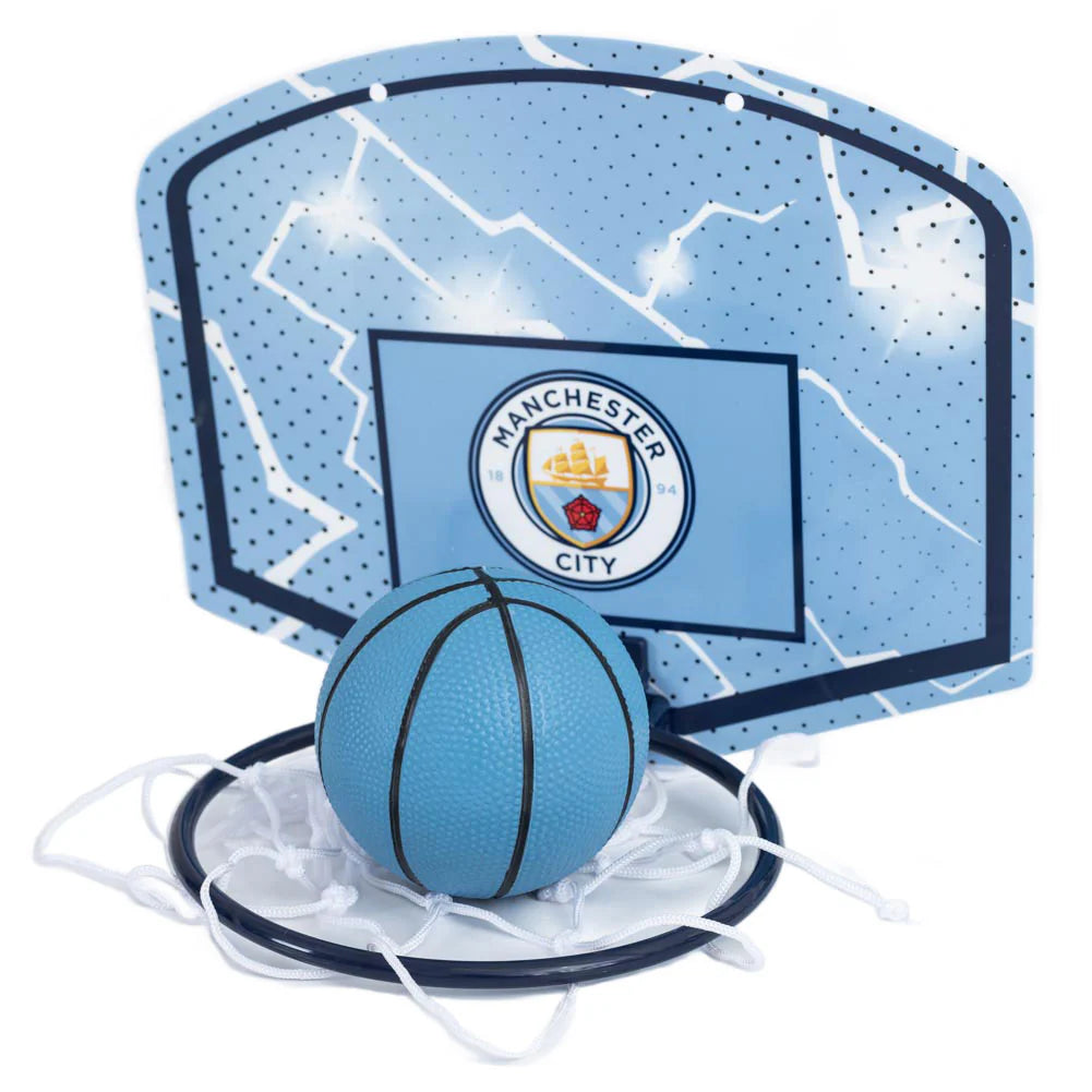 Hy-Pro Man City Mini Basketball Set