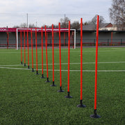 Precision Boundary Training Poles Red
