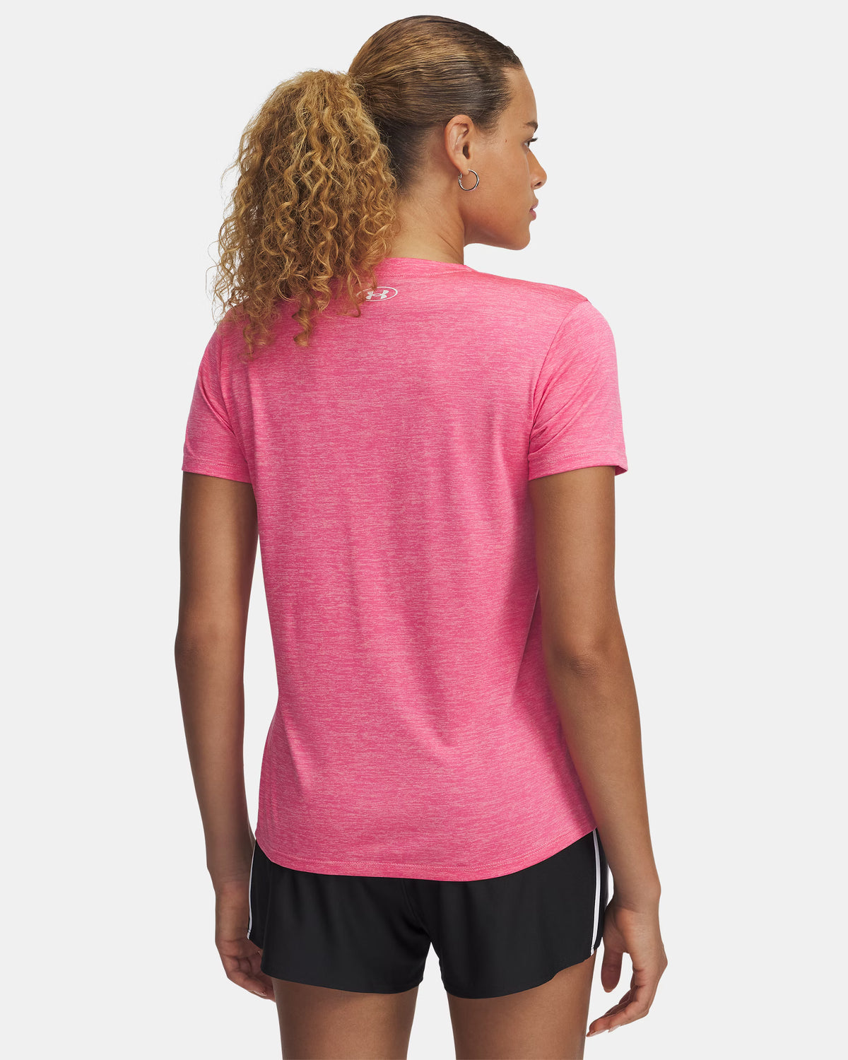Under Armour Tech™ Twist Women's V-Neck Short Sleeve Pink