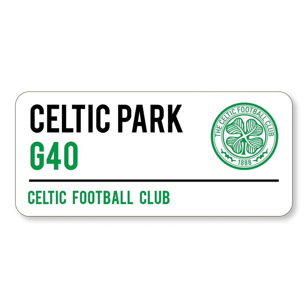 Celtic Park Stadium Street Sign