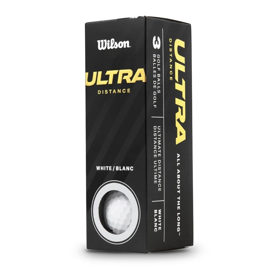 Wilson Ultra Distance golf ball packaging on a white background