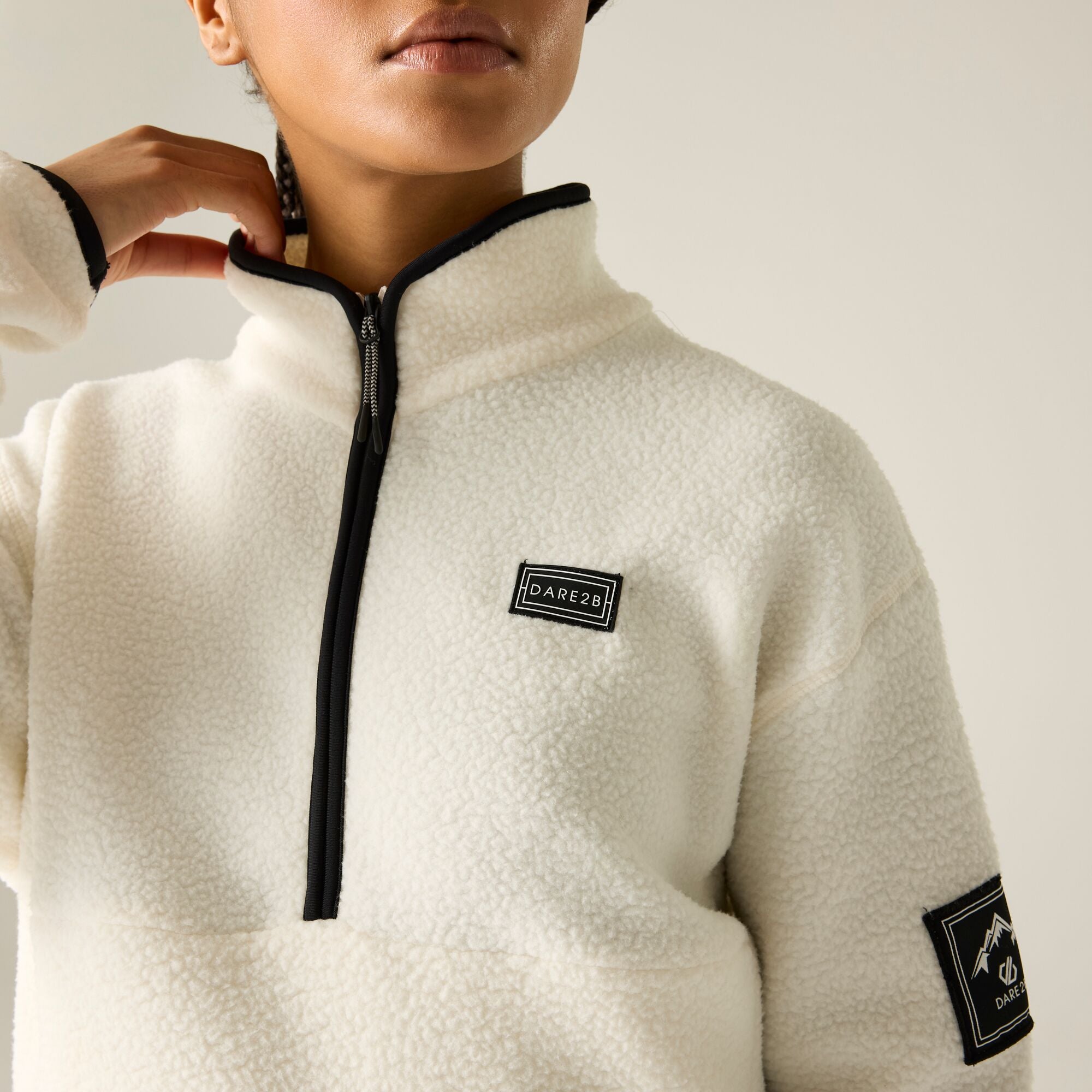 Dare2b Women's Slide Out Half Zip Fleece | Egret