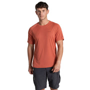 Craghoppers NosiLife SolarShield+ Short Sleeved T-Shirt Dark Sahara