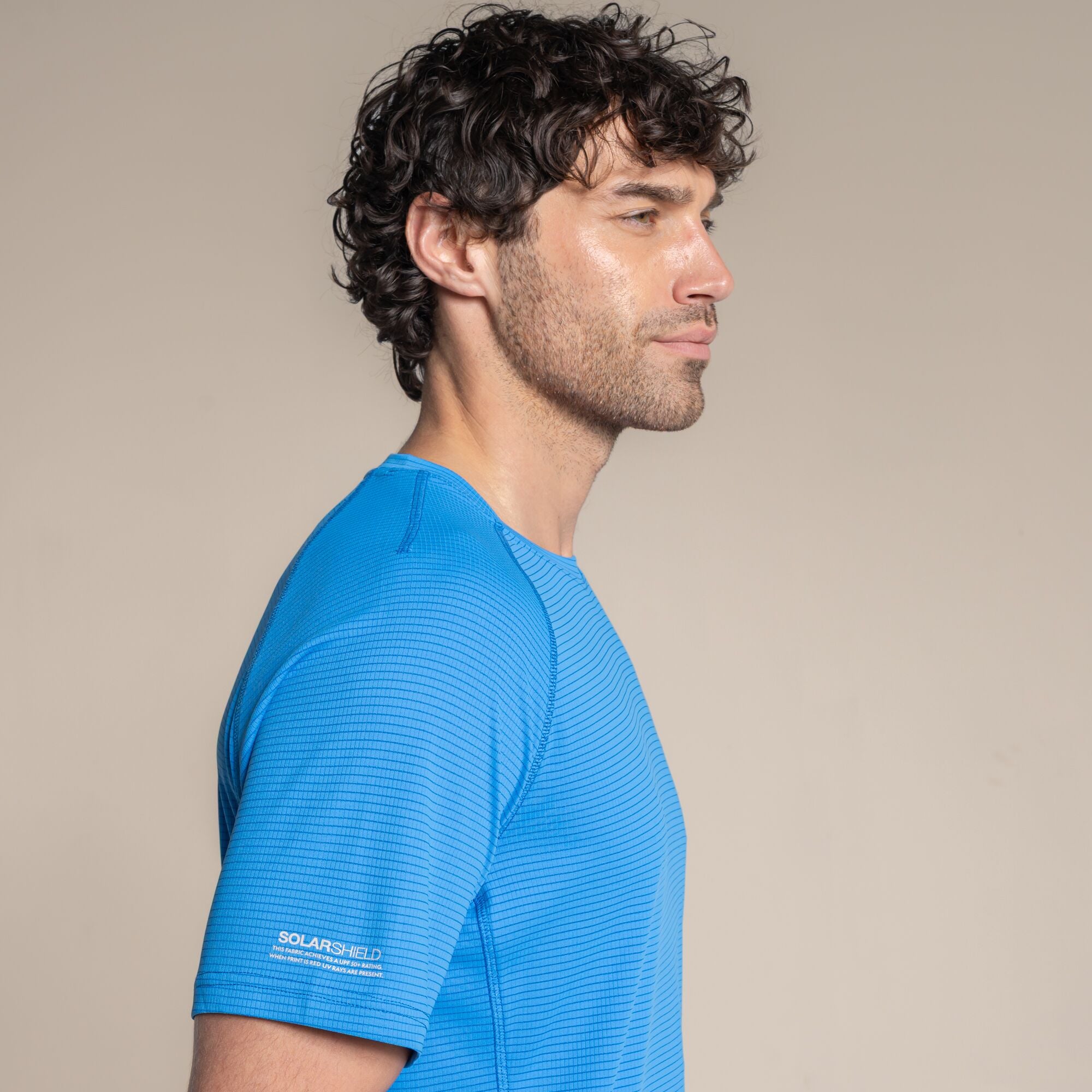 Craghoppers NosiLife SolarShield+ Short Sleeved T-Shirt Azure Sky