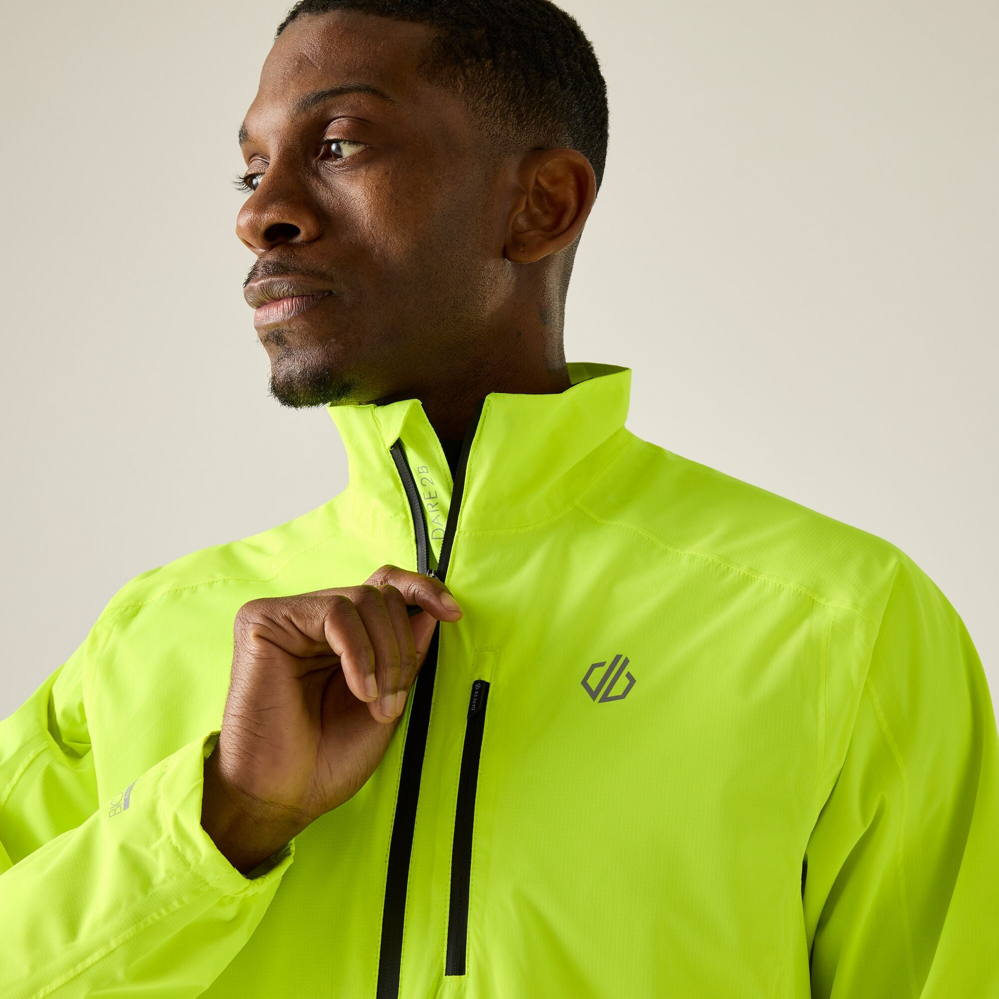 Dare2b Men's Tor Cycle Jacket Fluro Yellow