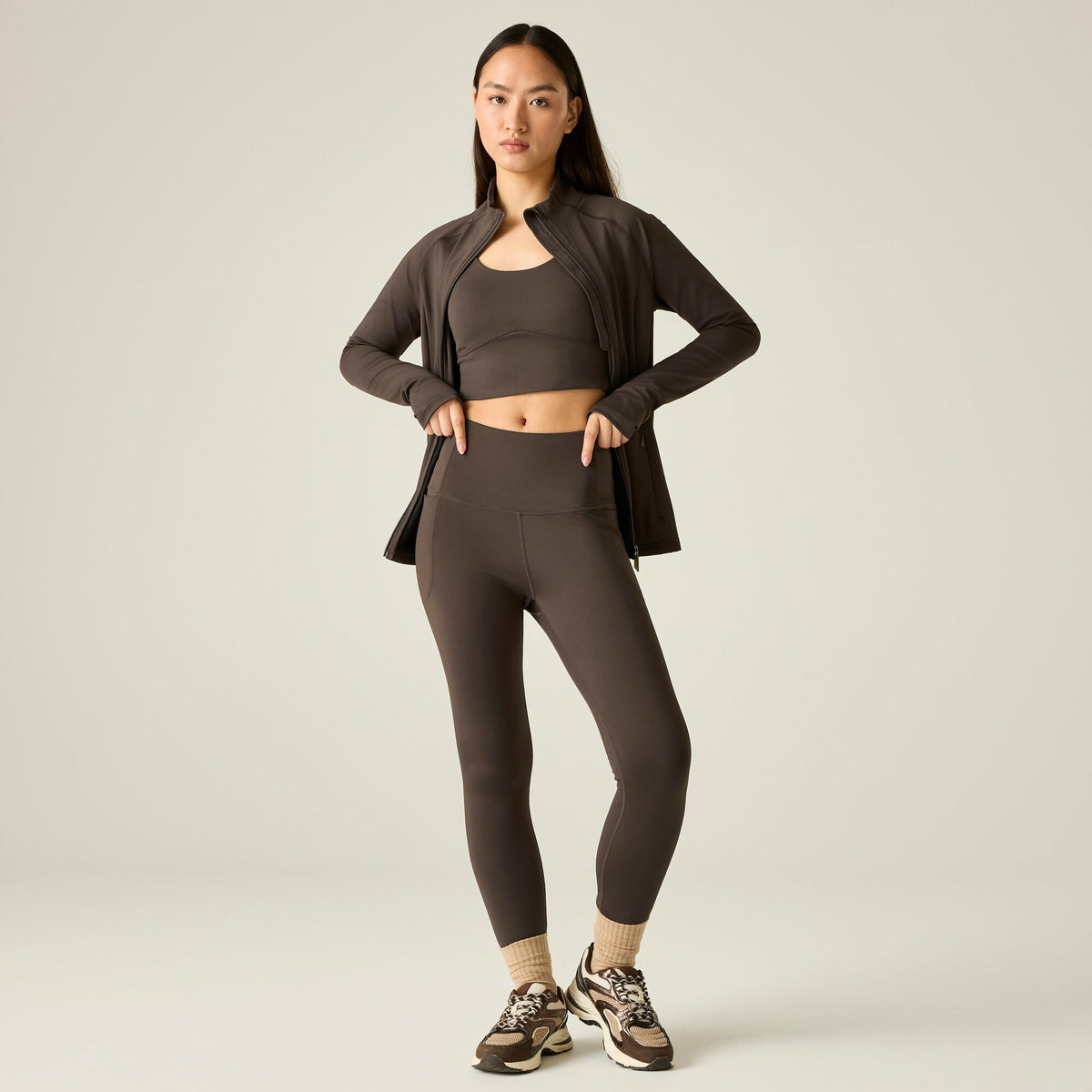 Dare2b Women's Refresh Full Zip Midlayer | Hot Fudge