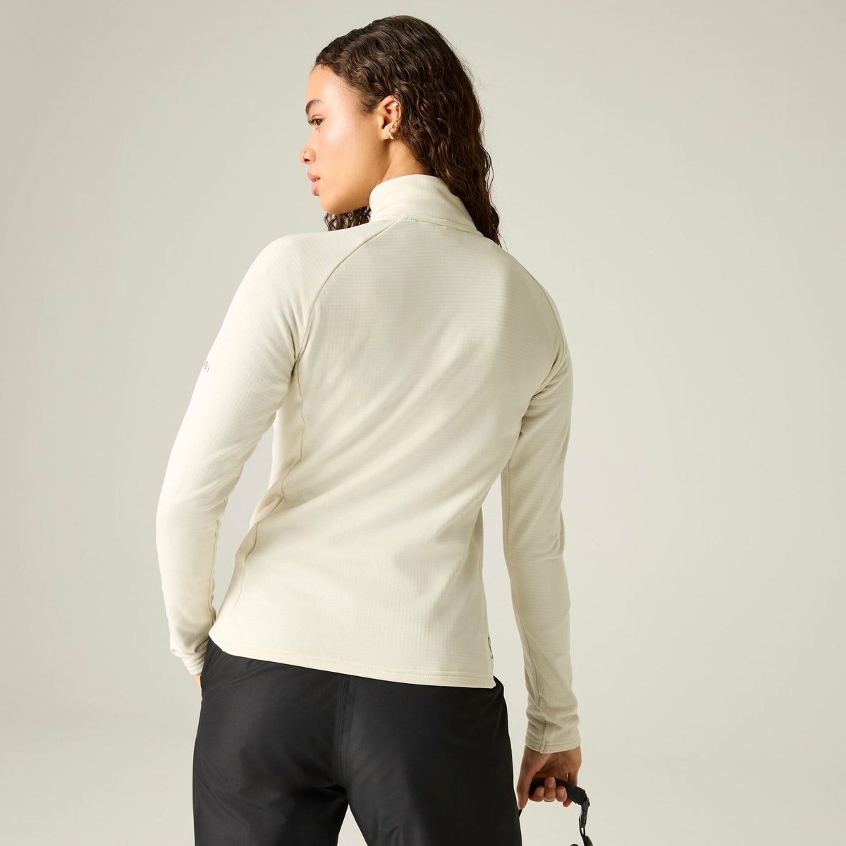 Dare2b Women's Lowline Full Zip Core Stretch Midlayer | Almond Milk