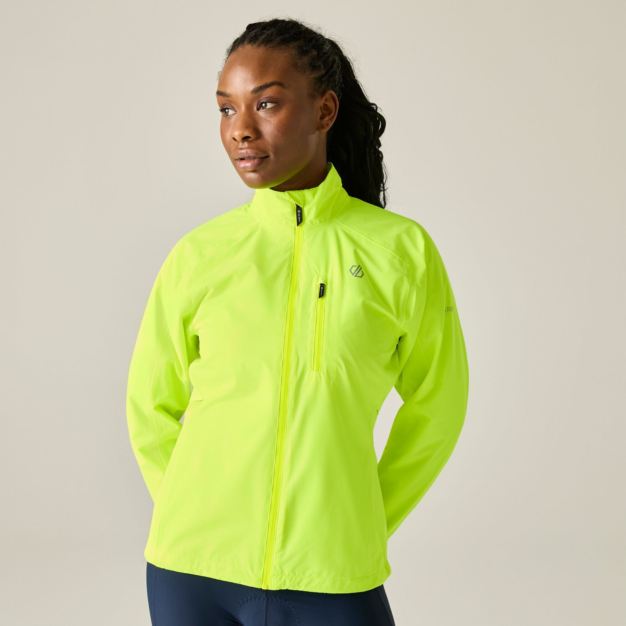 Dare2b Women's Tor Cycle Jacket Fluro Yellow