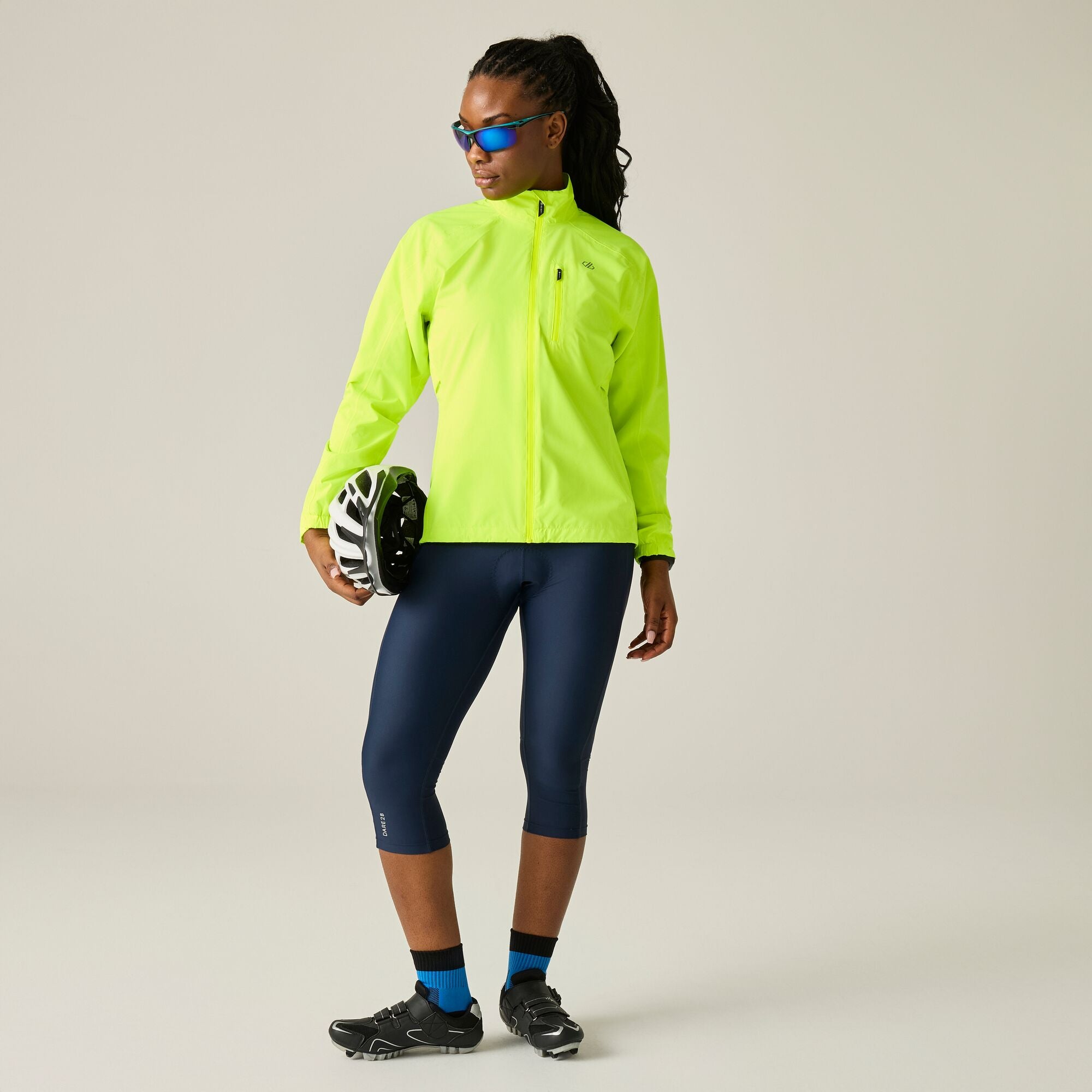 Dare2b Women's Tor Cycle Jacket Fluro Yellow