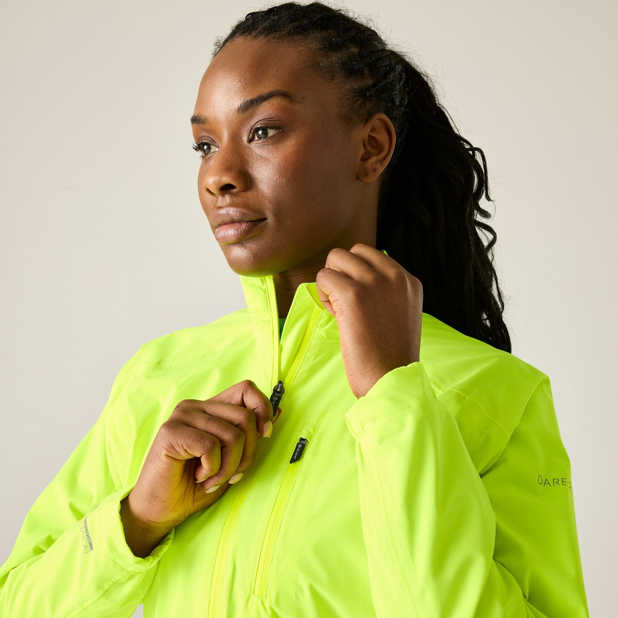 Dare2b Women's Tor Cycle Jacket Fluro Yellow