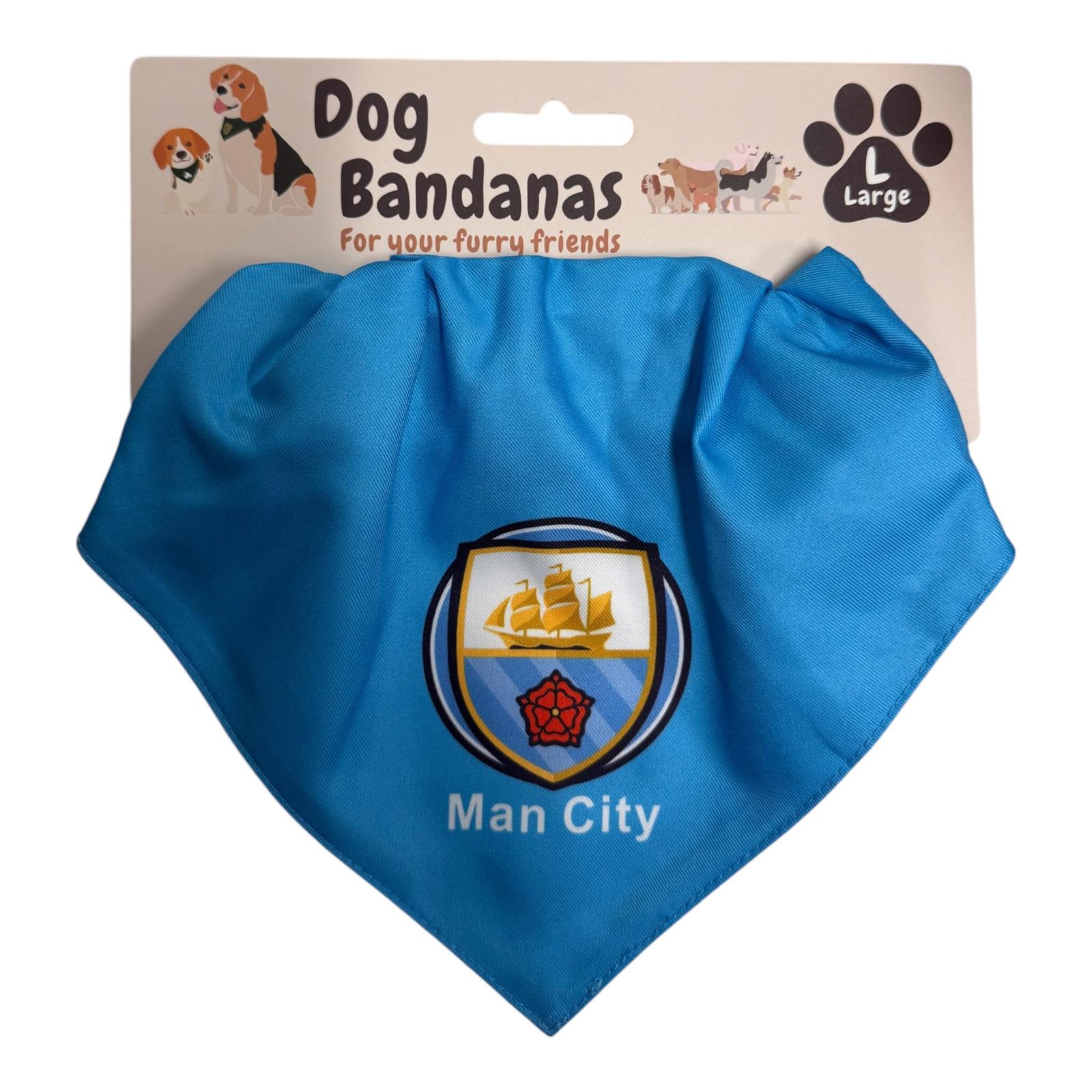 Dog Bandana Man City