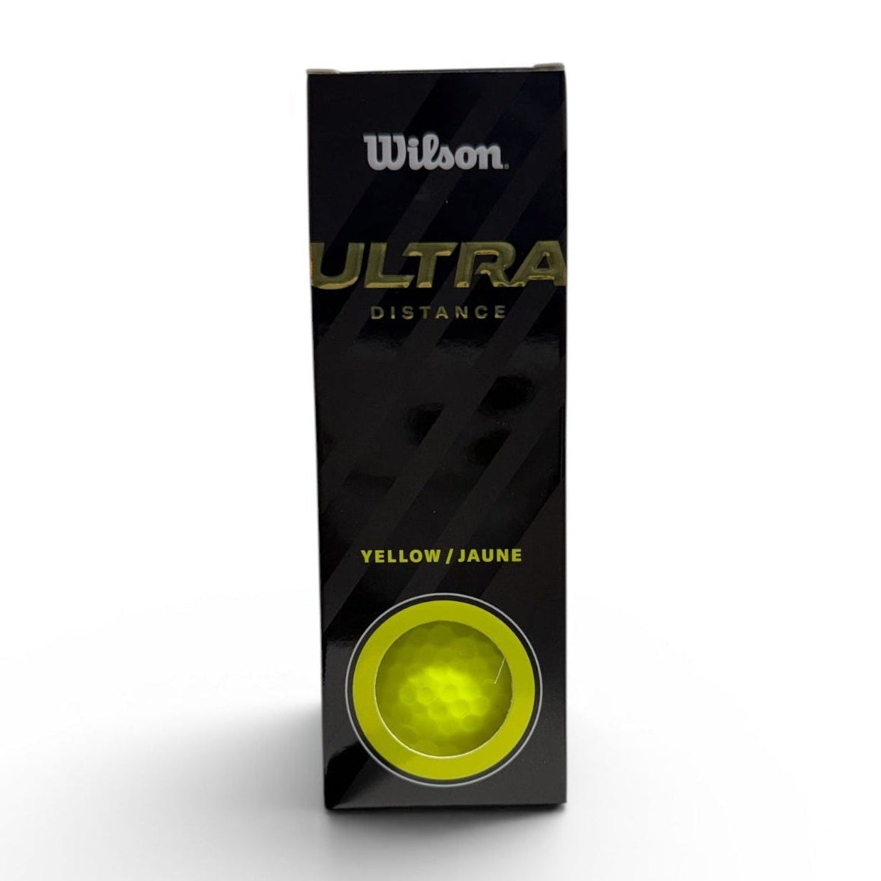 Wilson Ultra Distance Golf Balls 3 Ball Sleeve Yellow