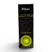 Wilson Ultra Distance Golf Balls 3 Ball Sleeve Yellow