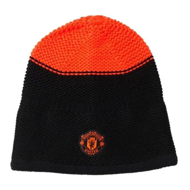 Adidas MUFC Beanie Black Solar Red