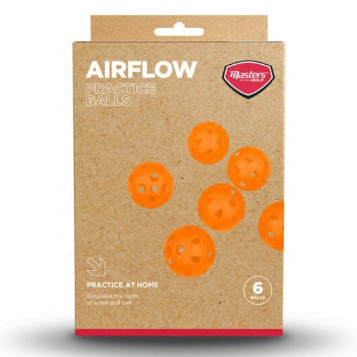 Masters Airflow Practice Balls Orange 12 Pack