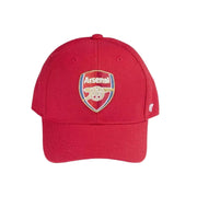 Red cap with Arsenal logo on a light gray background