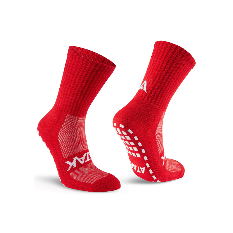 Atak Grip Non Slip Mid Length Red