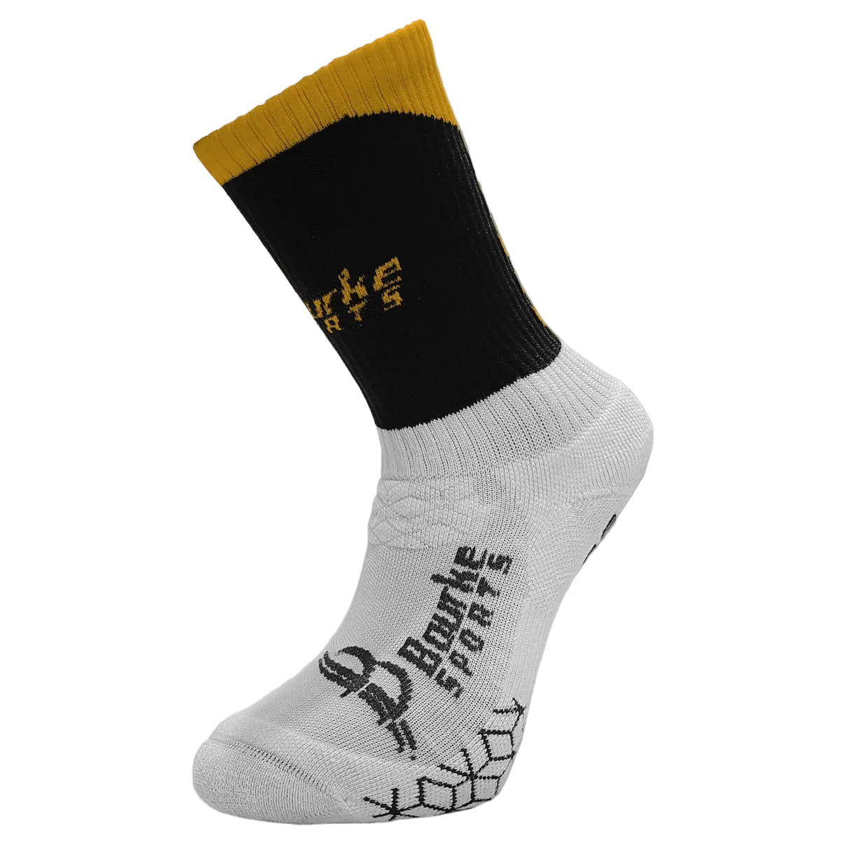 Bourke Sports Miniz Chevron Socks Black Amber