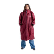 Dryrobe Advanced long Sleeve Changing Robe Burgundy Silver