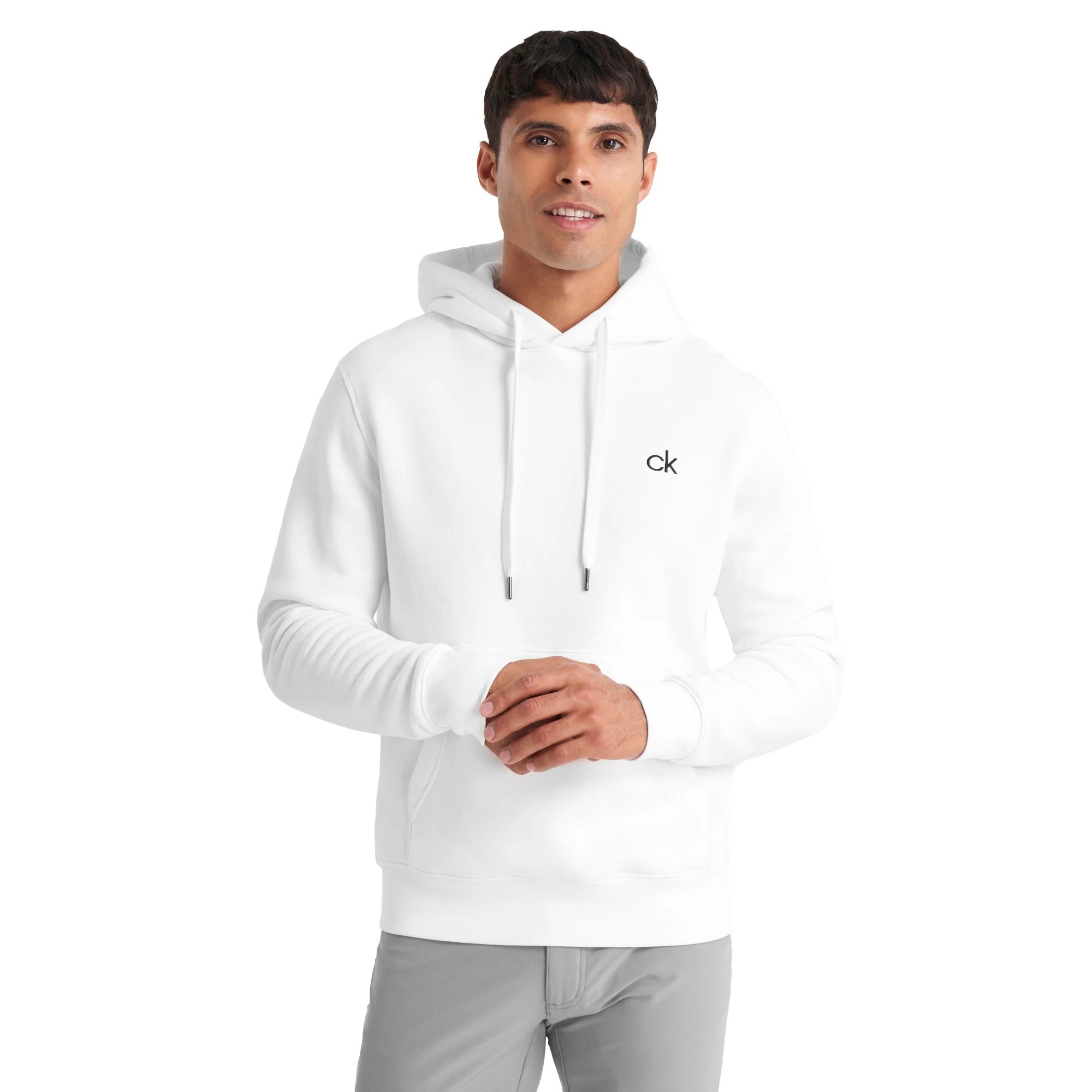 Calvin Klein Golf Mens Planet Hoodie White