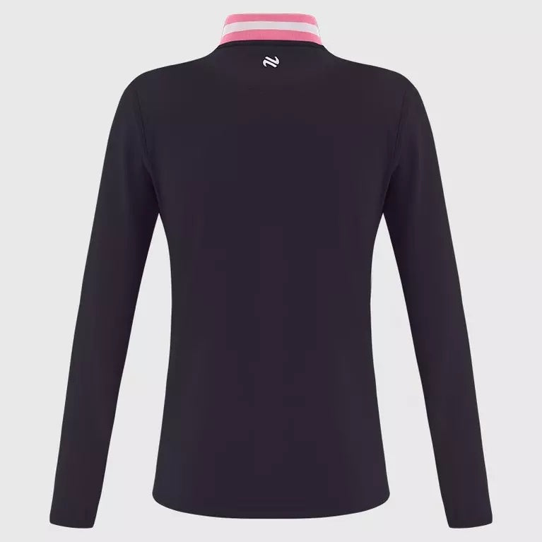 O'Neills Clare GAA Women's Nepal Half Zip Navy Pink