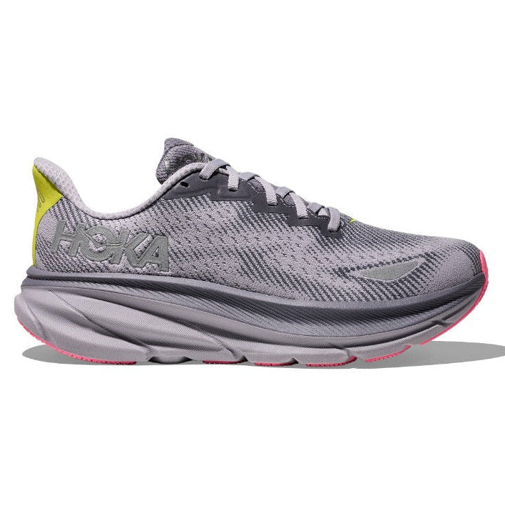 Hoka Clifton 9 GORE-TEX Women's Running Shoes Grey skies /Foggy Grey