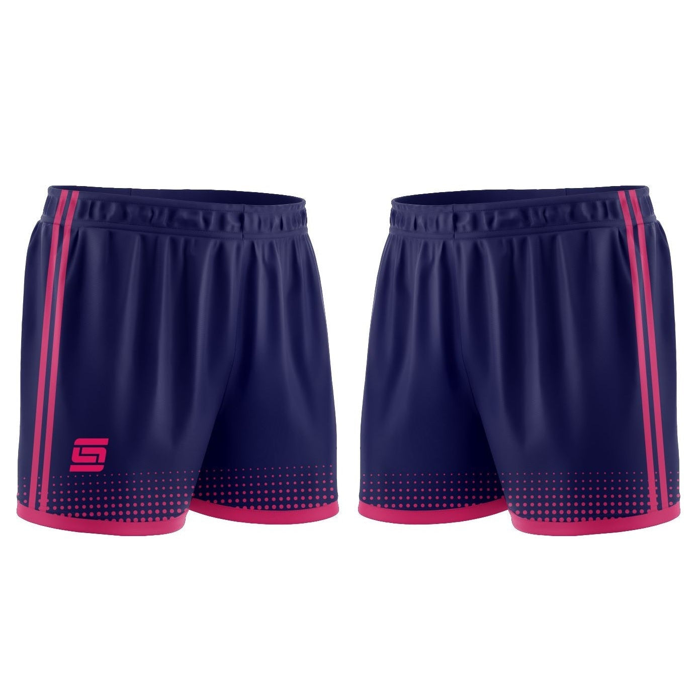 CS Club Training Shorts Navy Pink