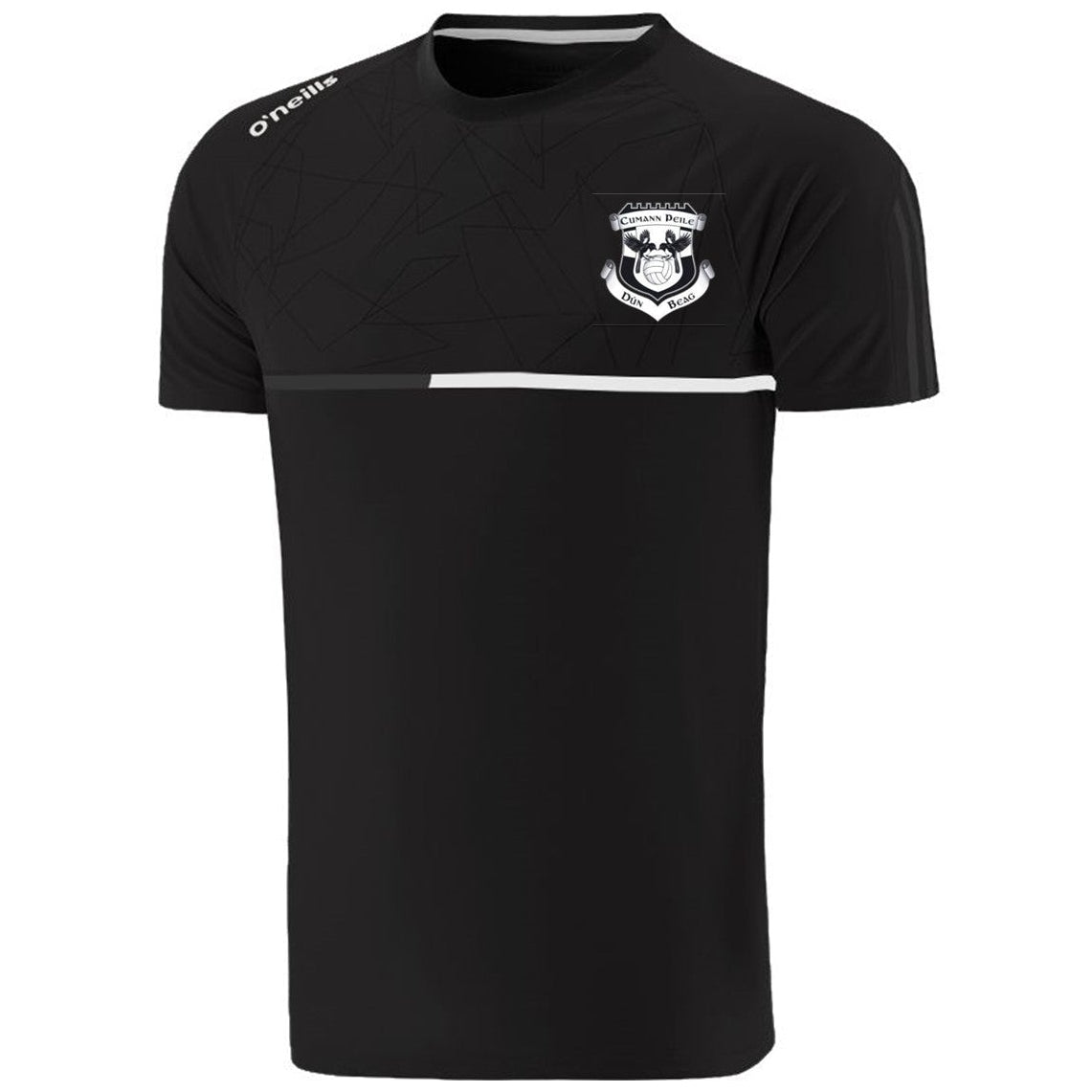 O'Neills Doonbeg GAA Synergy Tee Shirt Black White