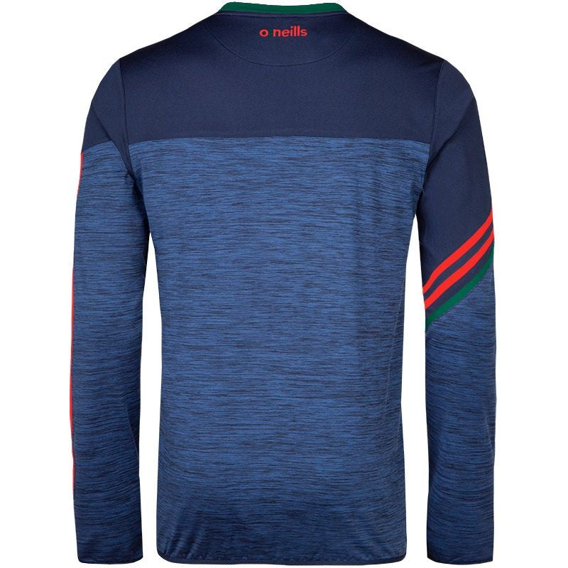 O'Neills Nevis Brushed Crew Neck (Melange Navy Red Green)