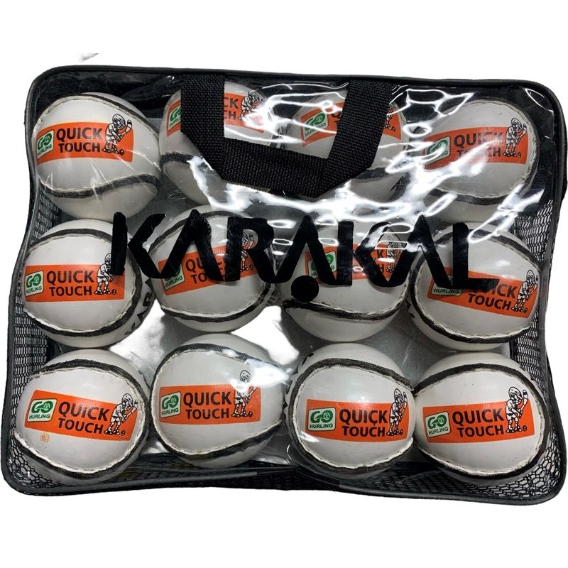 Karakal Quick Touch Sliotar White 12 Pack