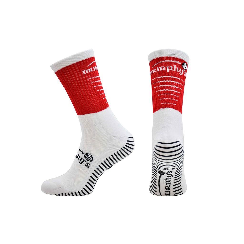 Murphys Pro Mid GAA Grip Socks Maroon White