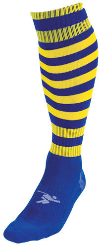 Precision Pro Football Socks Hooped Royal Yellow