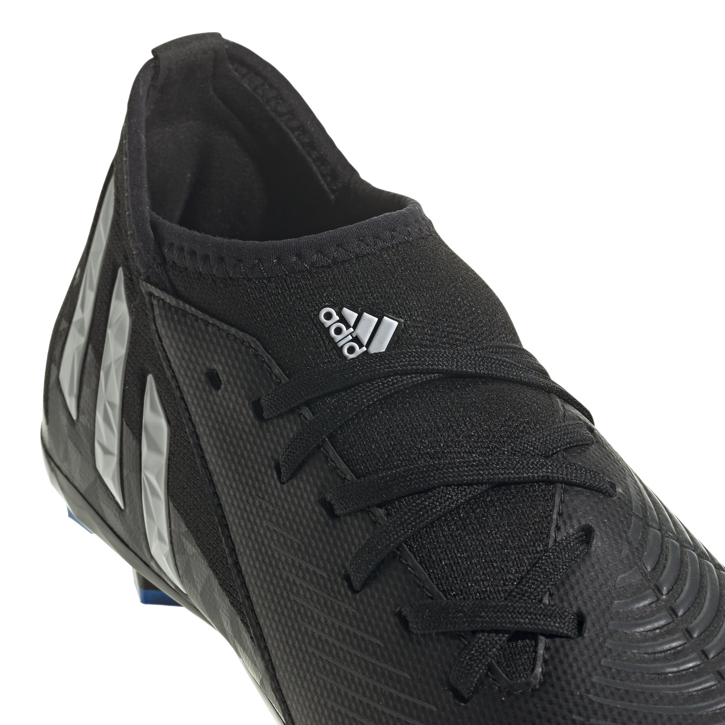 Adidas Predator Edge.3 Firm Ground Junior Black White Vivid Blue