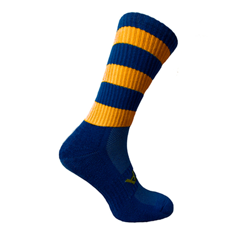 Atak Shox Mid Lenght Football Socks Royal Amber