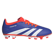 Adidas Predator Club Firm Ground Junior Football Boots Lucid Blue Solar Red White