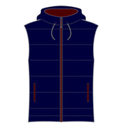 CS Padded Hooded Gilet (Navy Maroon)