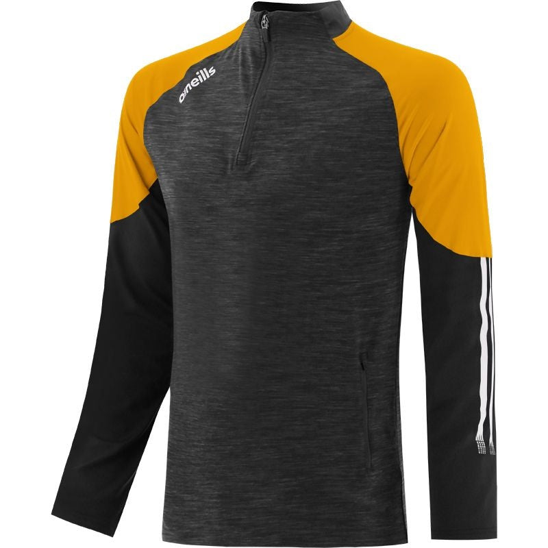 O'Neills Oslo Brushed Half Zip Top (Black Amber White)
