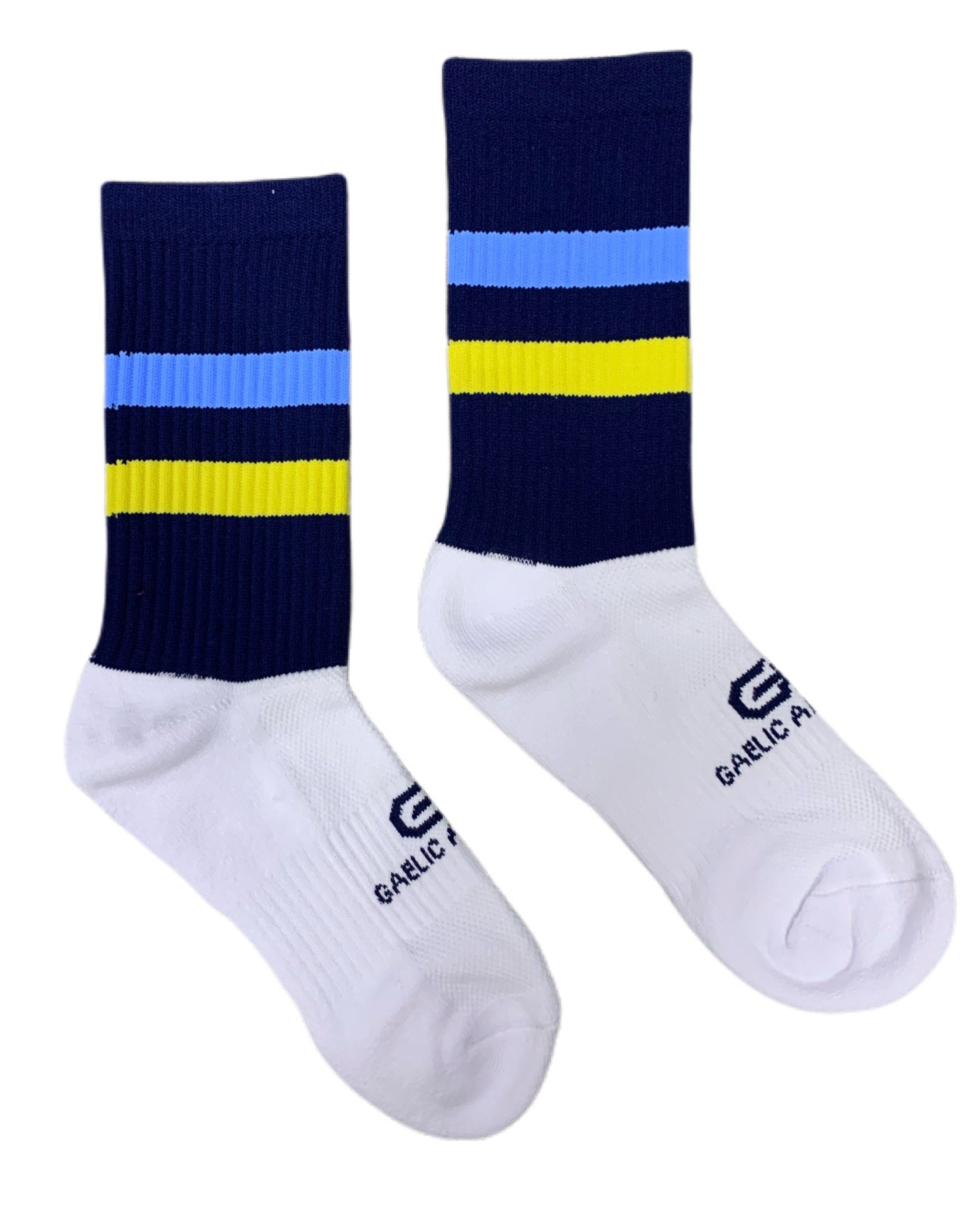 Gaelic Armour Elite Midi Sock (Navy Yellow Sky Blue)
