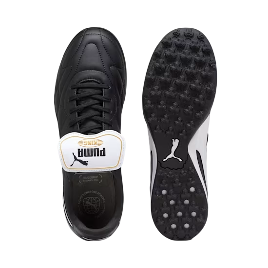 Puma KING TOP TT Football Boots Unisex Puma Black Puma White Gold