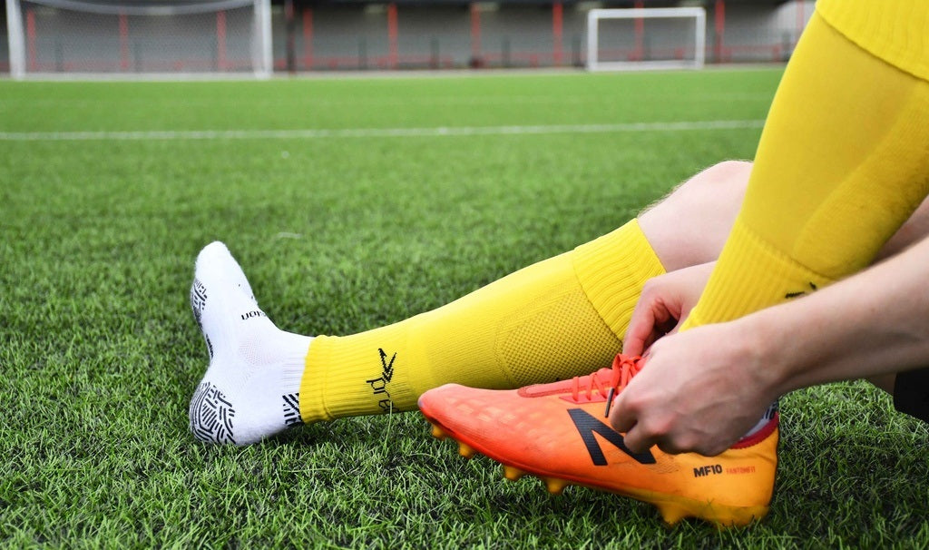 Precision Plain Pro Footless Sleeve Socks Yellow