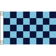 TCF 5X3 Checker Flag Navy Sky