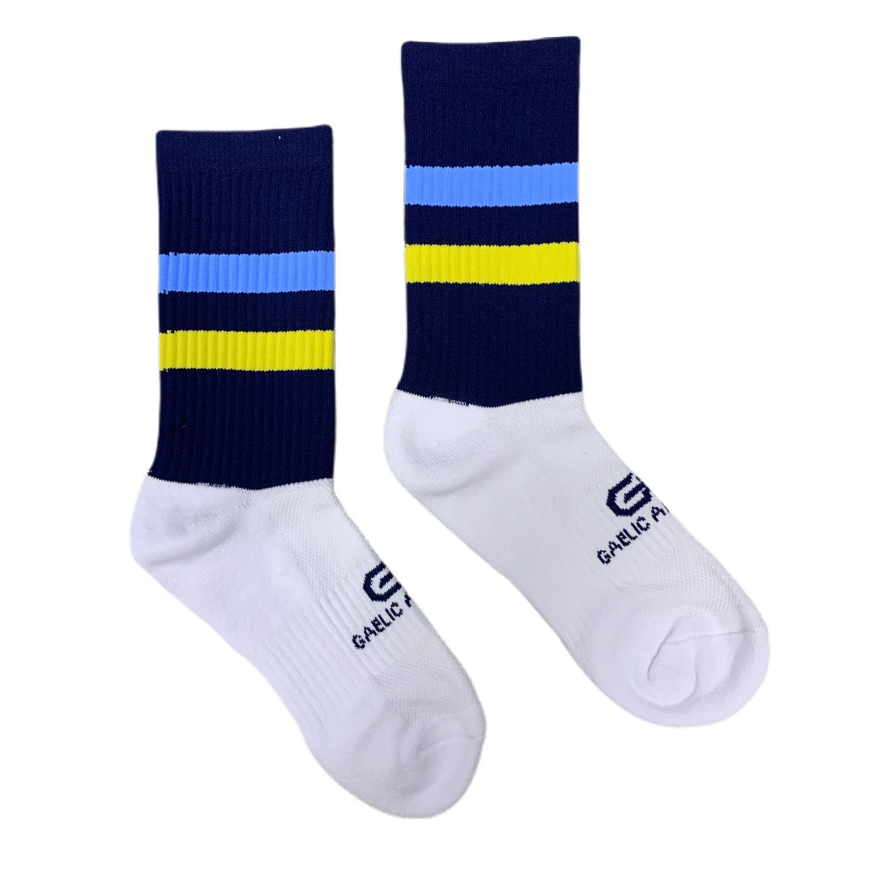 Gaelic Armour Elite Midi Sock (Navy Yellow Sky Blue)