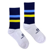 Gaelic Armour Elite Midi Sock (Navy Yellow Sky Blue)