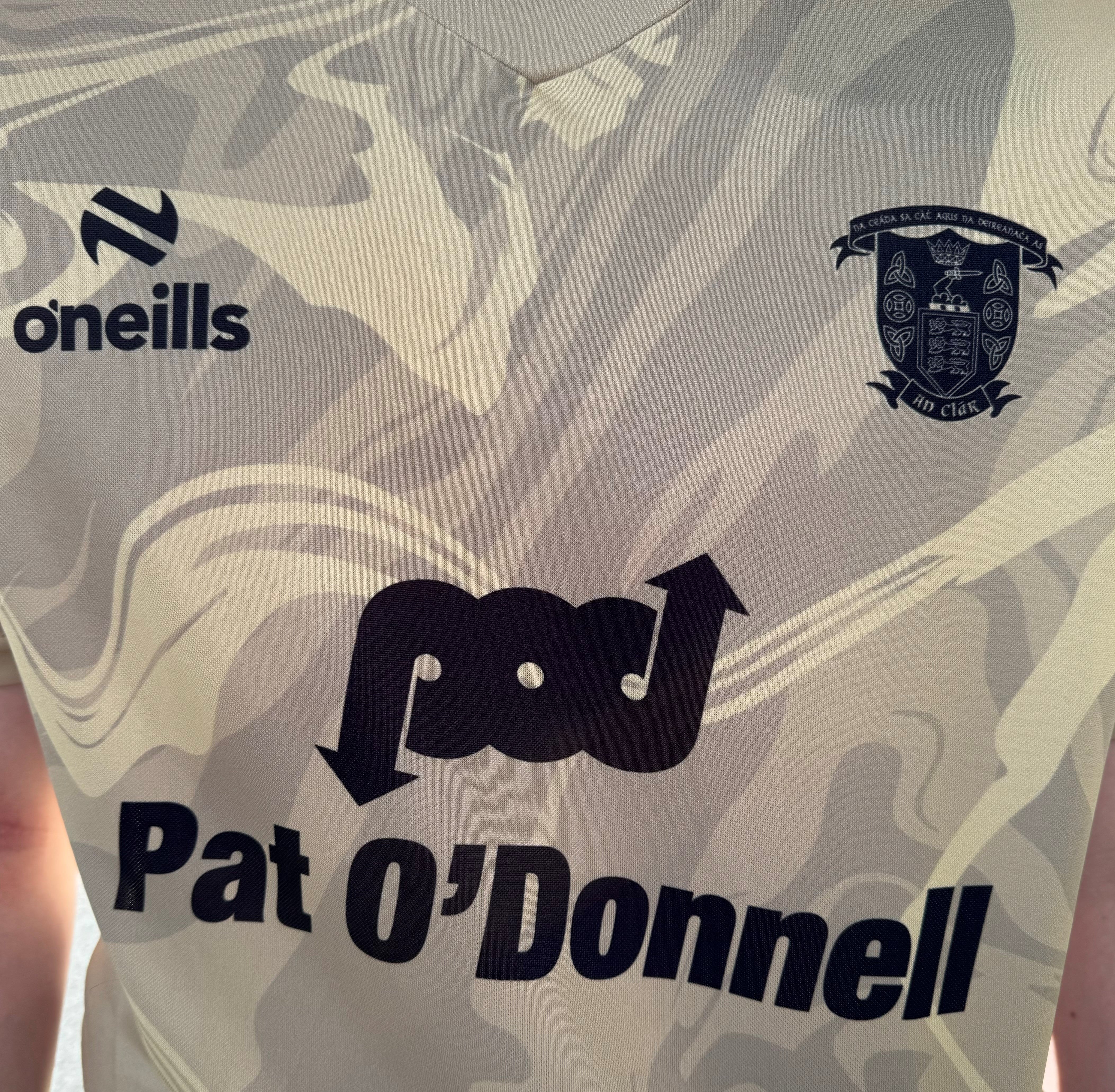 O'Neills Clare GAA Training Jersey Player Fit Gold